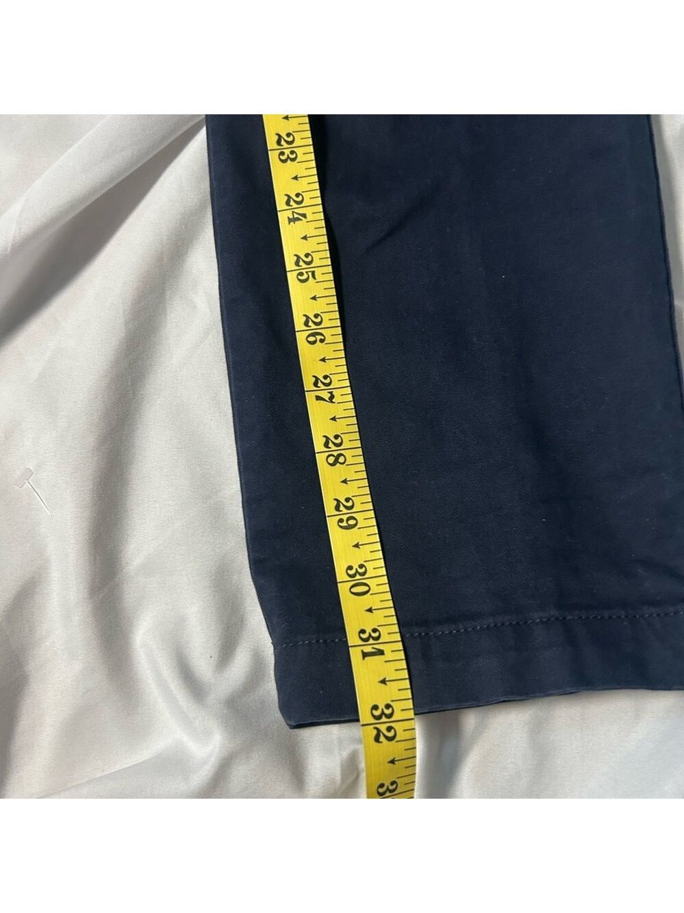 GAP Essential Khaki Skinny Pants Men's 33x32 Navy Casual Stretch Stylish - Picture 8 of 10